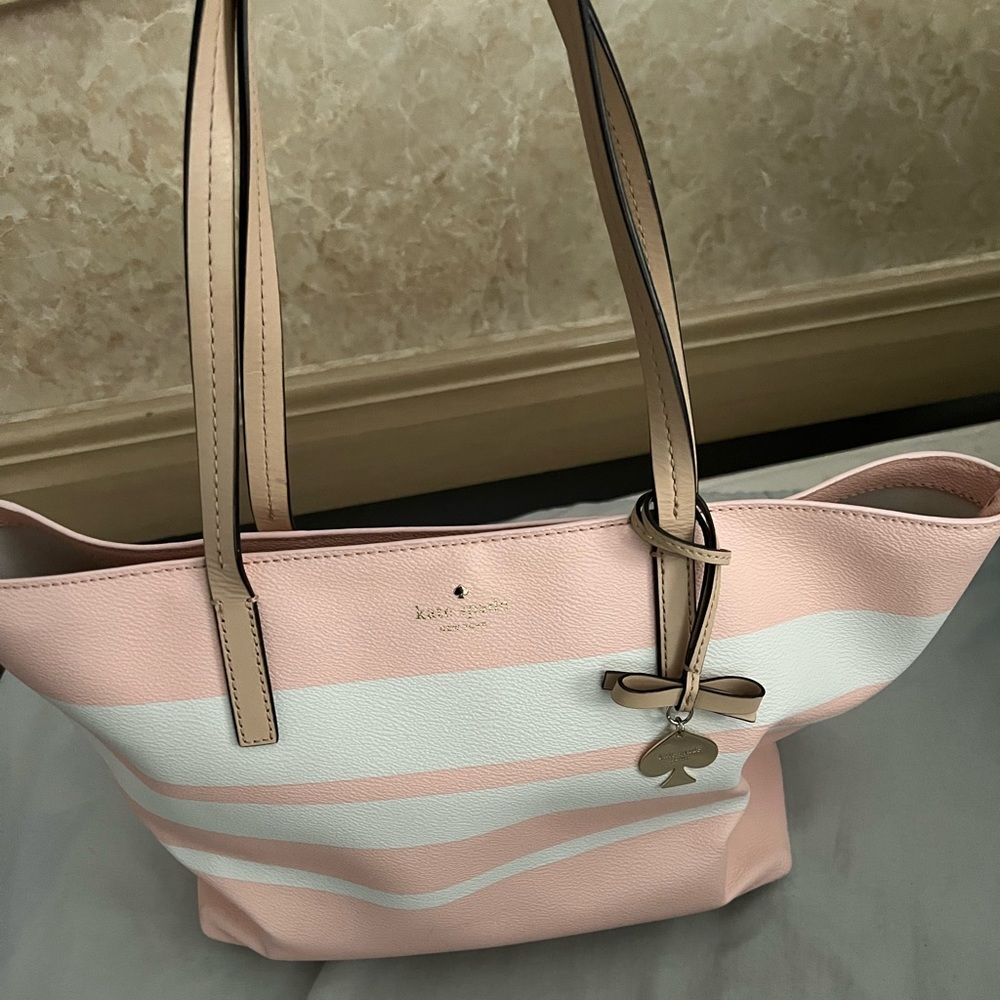 Original Kate spade bag ! Pink and white striped